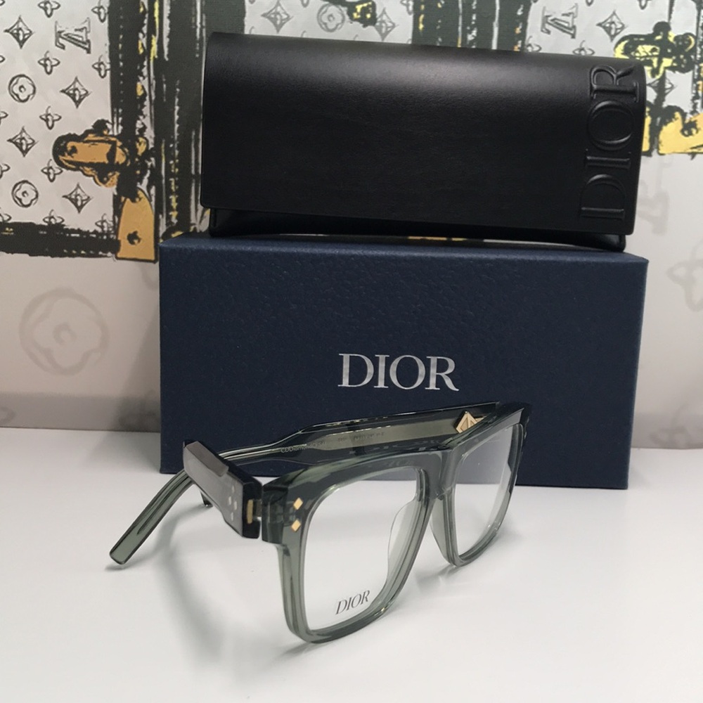 New Authentic Dior Square/Rectangle Green CD DIAMONDO S61 - Picture 11 of 15
